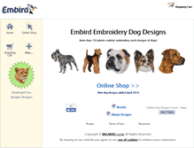 Tablet Screenshot of embirddogdesigns.eu